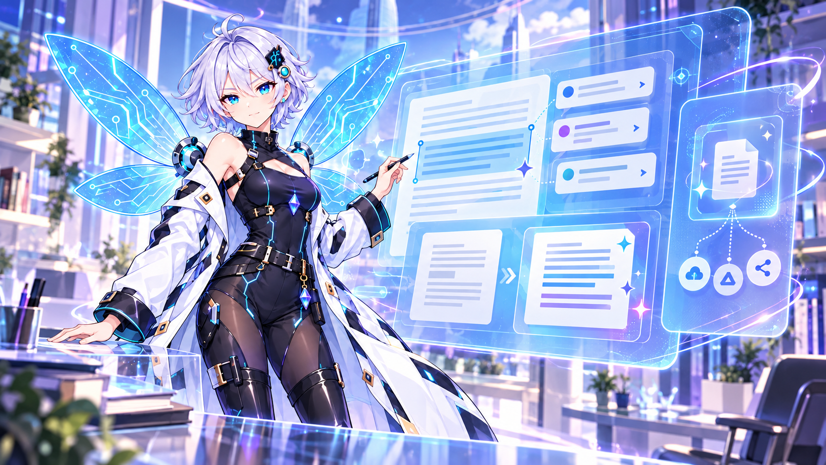 Gemini Canvasで文章を共同編集するAI妖精リズ